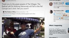 President Donald Trump makes a shout-out to The Villages and, in the process, retweets a "white power" remark on Sunday morning. 