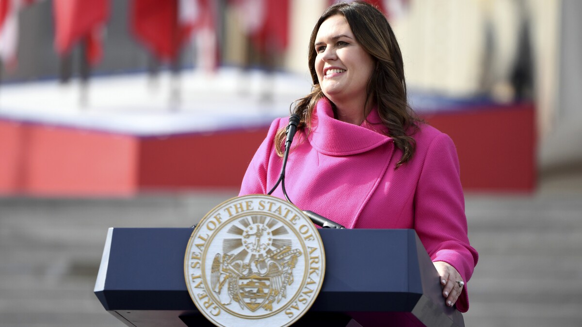 sarah huckabee sanders pink dress Sarah Huckabee Sanders RNC Transcript