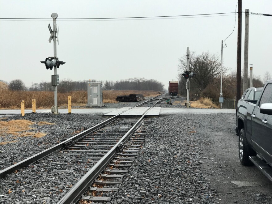 Part of the Winchester & Western Railroad at Corning Way in Martinsburg.