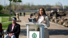 U.S. Representative Shontel Brown (D-Cleveland) presents Cleveland Metroparks with nearly $1.1 million on Thursday, May 7th, 2026 to support its Early Action Project an initial phase of the Cleveland Harbor Eastern Embayment Resilience Strategy.