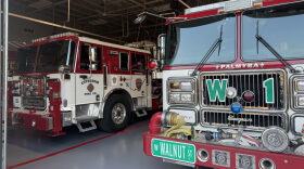Two of the Citizen's Fire Company #1's apparatuses sit in the fire hall on Sept. 16, 2026.