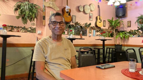 Rafael Elías Diaz Diaz, organizer of the Geneva Latino Festival, inside his restaurant the day before the event starts in the area.