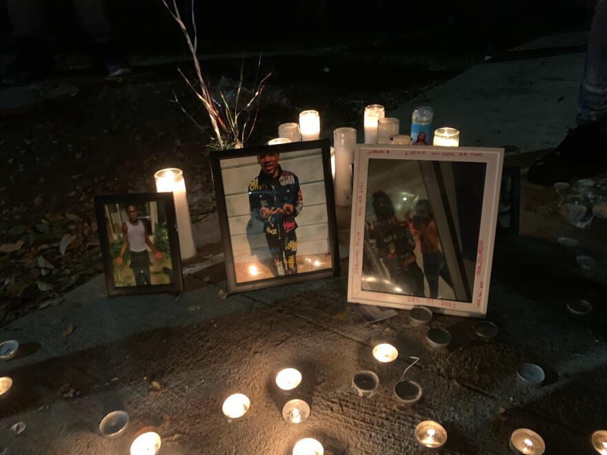 Family members mourn the death of 15-year-old Dequwan Pruitt, one of Peoria's 30 homicide victims of 2021.