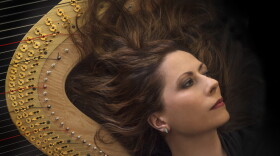 Harpist Yolanda Kondonassis.