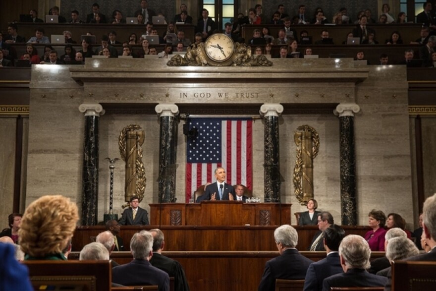 President Barack Obama delivers the State of the Union address. (Official White House Photo by Pete Souza)