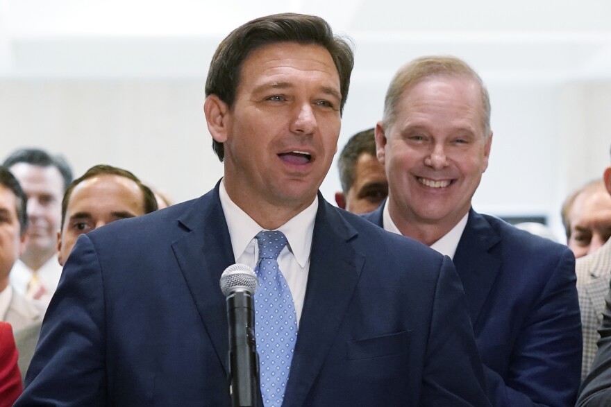 Pictured here is governor Ron DeSantis.