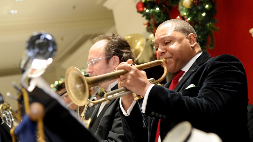 Trumpeter Wynton Marsalis' version of "We Three Kings" goes on Christian McBride's holiday playlist.