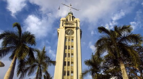This July 15, 2009, photo shows the Aloha Tower, an iconic 10-story building at Aloha Tower Marketplace in Honolulu.