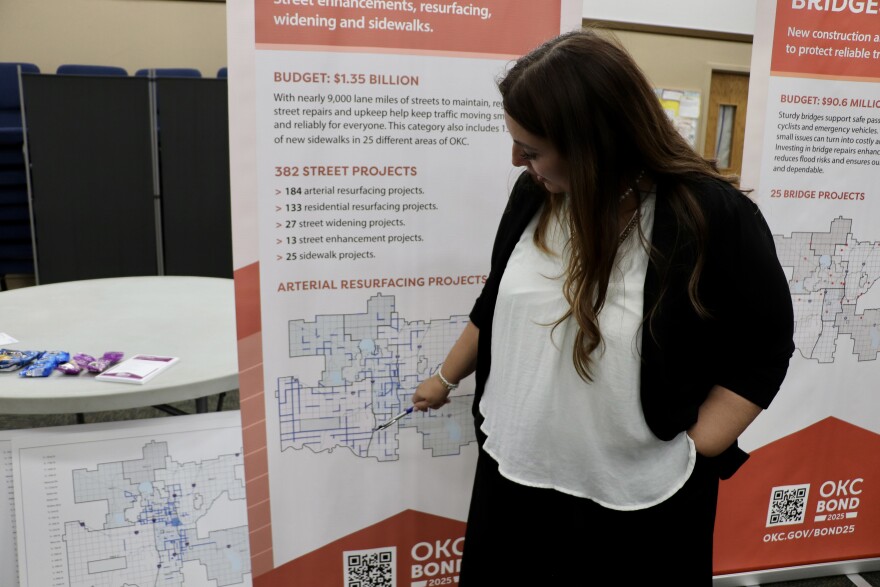 Ward 3 Councilwoman Katrina Avers discusses streets projects in the bond proposal.