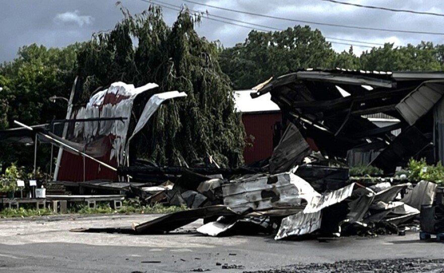 A fire on July 22, 2026, destroyed the Bauman's farm market building off Five Mile Line Road in Penfield.