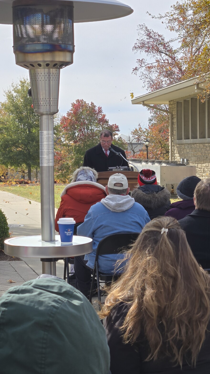 Ed Gargas, a retired colonel and SEMO alum, was the guest speaker on Tues. Nov. 11, 2025, for the Veteran's Plaza Remembrance Ceremony.