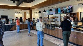 The shop combines soda and coffee offerings with baked goods.