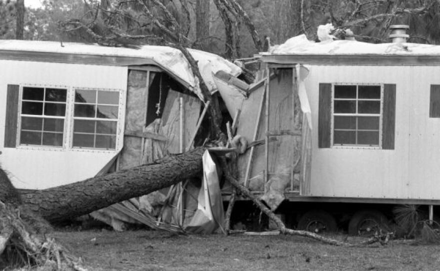 Hurricane Kate damage around the Tallahassee metro in November 1985.