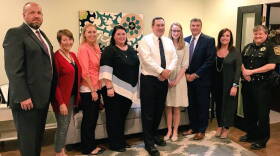 Recovery advocates meet with U.S. Sen. Joe Donnelly at The Willow Center in Brownsburg.