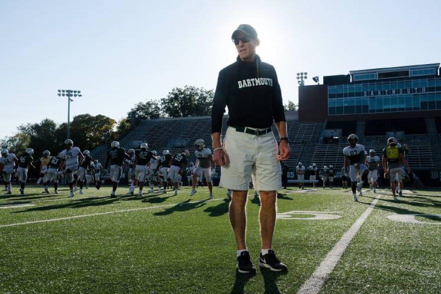 Dartmouth College football coach Buddy Teevens in 2021