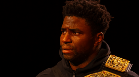 Okieriete Onaodowan plays BIG in Ngozi Anyanwu's The Monsters at Two River Theater