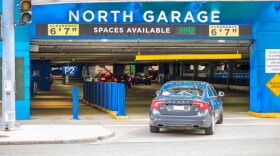 A car enters the North Garage at Providence Place on Tuesday, March 24, 2025.