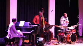 Zach Bartholomew on piano, Branden Robertson on upright bass and Paul Gavin on drums are the Gulf Coast Jazz Collective.