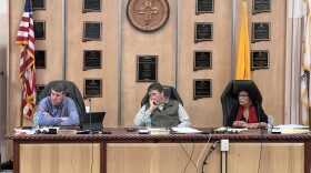 The Torrance County Commission on Feb. 4, 2026, extended the county’s federal immigrant detention contract as a bill seeking to ban those contracts passed the Legislature. Above: Commissioners during a January 2026 meeting.