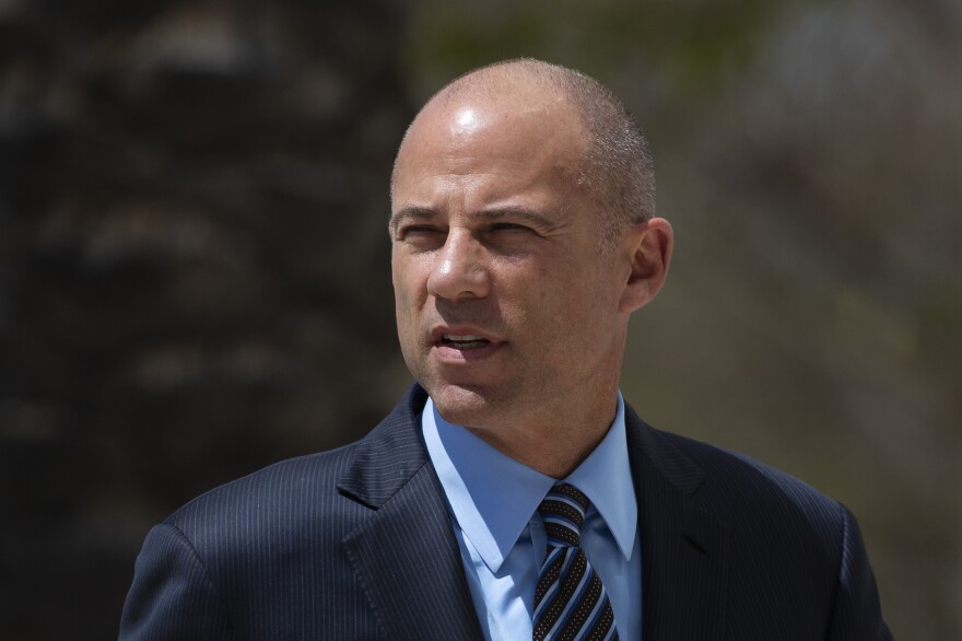 Attorney Michael Avenatti, shown here arriving in federal court this month, is accused of stealing millions of dollars from clients, among other charges.