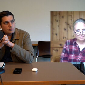 Incumbent Alaska House of Representatives District 7 Rep. Justin Ruffridge and challenger Kate Veh participate in a candidate forum hosted by KDLL 91.9 FM at the Soldotna Public Library in Soldotna, Alaska, on Monday, Aug. 31, 2026.