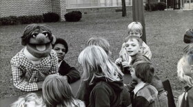 Kevin Clash performing for local children in Baltimore in 1975.