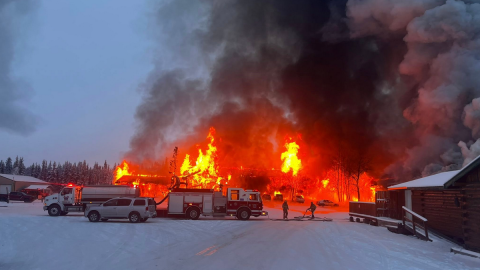 The state Department of Public Safety is investigating why the care of a missing woman was found in the parking lot of the Caribou Hotel in Glennallen. The log structure was destroyed by fire on Nov. 12.