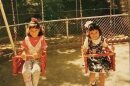 Gabriela Nagy and her sister growing up in Venezuela