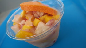 Honduran style ceviche from the Pupusa Lady, a stand at the New Orleans food court Roux Carre.