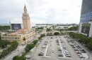 FILE - The Miami-Dade College parking lot, the area where Republican Florida Gov. Ron DeSantis is proposing to establish President Donald Trump's presidential library, is seen next to the Freedom Tower, left, on Sept. 23, 2025, in Miami. (AP Photo/Marta Lavandier, File)