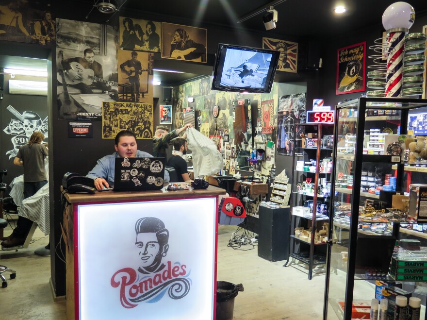 Pomades is one of half-a-dozen barbershops on a single block in central Moscow. Until recently, Russian society took a narrow view of masculinity. Real men weren't supposed to worry about hair or skincare.