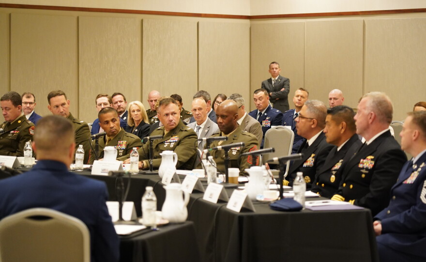 Gov. Henry McMaster, state leaders and military commanders representing South Carolina's military installations met for an annual briefing on Wednesday, Sept. 23, 2026, at the University of South Carolina Alumni Center in Columbia, S.C.