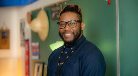 Corey Winchester, a Golden Apple Award recipient, is one of the authors of a report on how school districts can retain teachers of color.