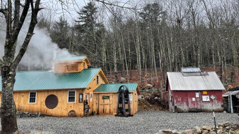The Greene Maple Farm in Sebago, Maine, on March 21, 2025.