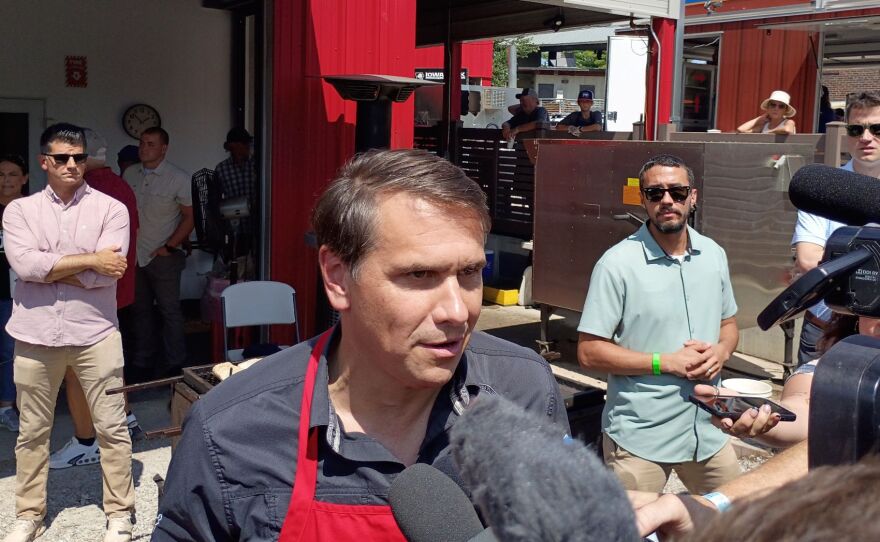 U.S. Attorney General Todd Blanche visited the Iowa State Fair Thursday.
