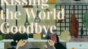 Detail from the cover of "Kissing the World Goodbye"
