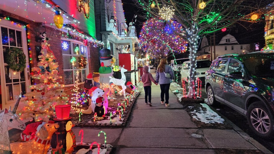 The Christmas Lights House display at the corner of Prospect Avenue and Orchard Street in Scranton delights visitors of all ages.