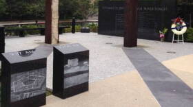 The 9-11 Memorial in downtown Indianapolis.
