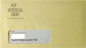 Envelopes like this one went out to households across New York late last year, informing the recipients that their medical debt was erased.
