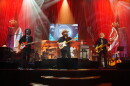 NASHVILLE, TENNESSEE - SEPTEMBER 16: (L-R) Mike Campbell of The Heartbreakers, Chris Stapleton and Ron Blair of The Heartbreakers perform onstage during the 25th Annual Americana Honors & Awards at Ryman Auditorium on September 16, 2026 in Nashville, Tennessee. (Photo by Erika Goldring/Getty Images for Americana Music Association)