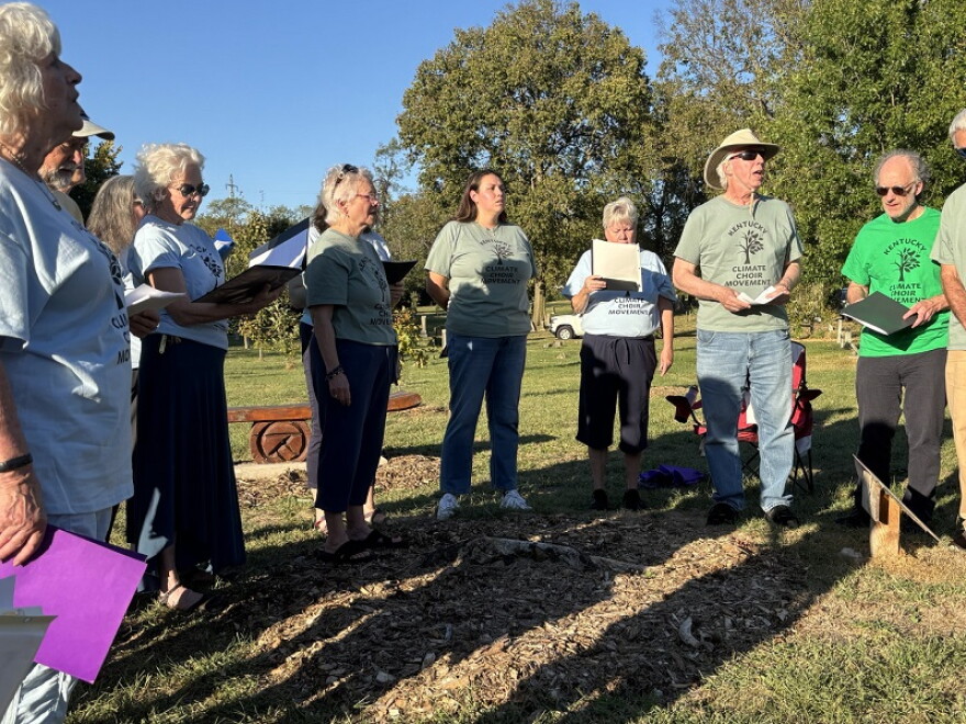 Kentucky Climate Choir sings about trees.