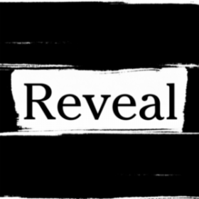 Black Type on white background spelling the world "Reveal"