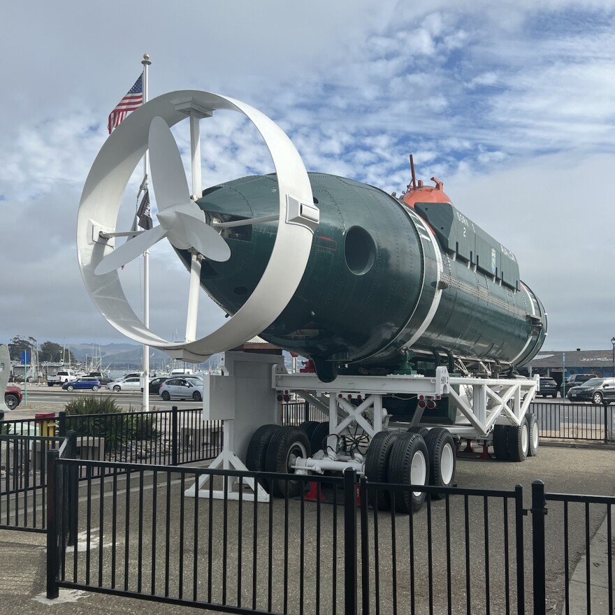 US Navy DSRV Avalon on display at Morro Bay Maritime Museum