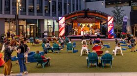 Community event in Broadway Square