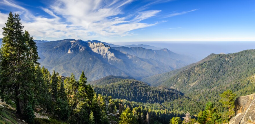 The Sierra Nevada, as seen here in Sequoia National Park, was not included in the study on mountains and the carbon cycle. Researchers, however, plan to study them next.