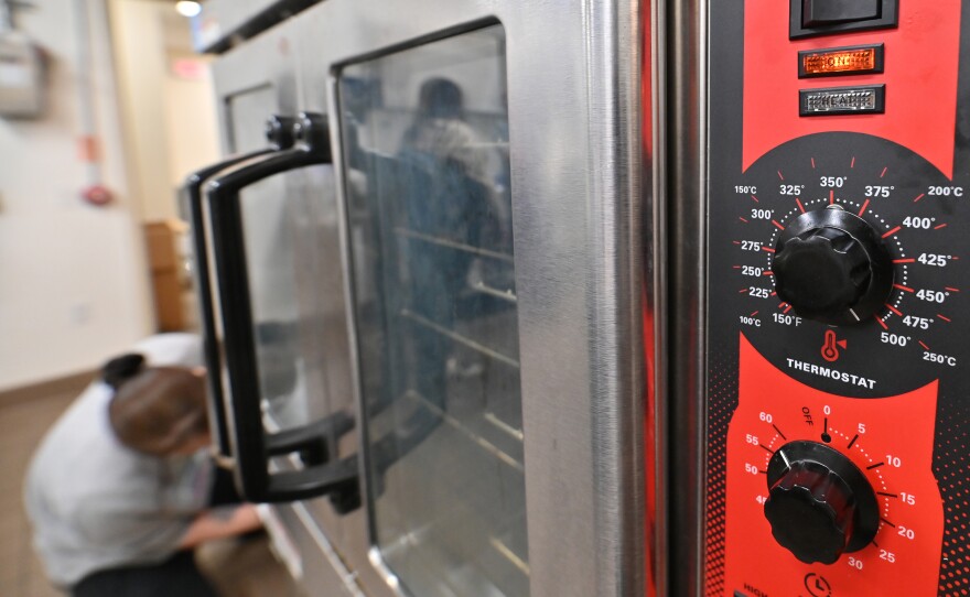 Ovens are cranked to 500 degrees so cleaned pots and bowls can be sterilized.