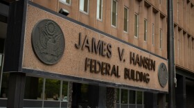 The James V. Hansen Federal Building in Ogden houses IRS and other federal offices, Sept. 19, 2025.