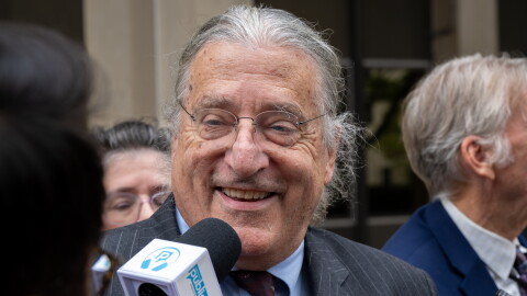 Norm Pattis, attorney for Kosta Diamantis, Connecticut’s former Deputy Budget Director and Director of School Construction Funding, speaks on behalf of his client who has fled the country.