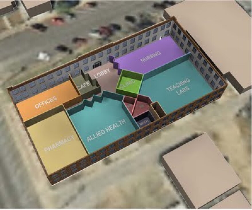 An artists rendering of the 1st floor of the FAMU Crestview pharmacy building. It was one of the local projects vetoed in this year's budget