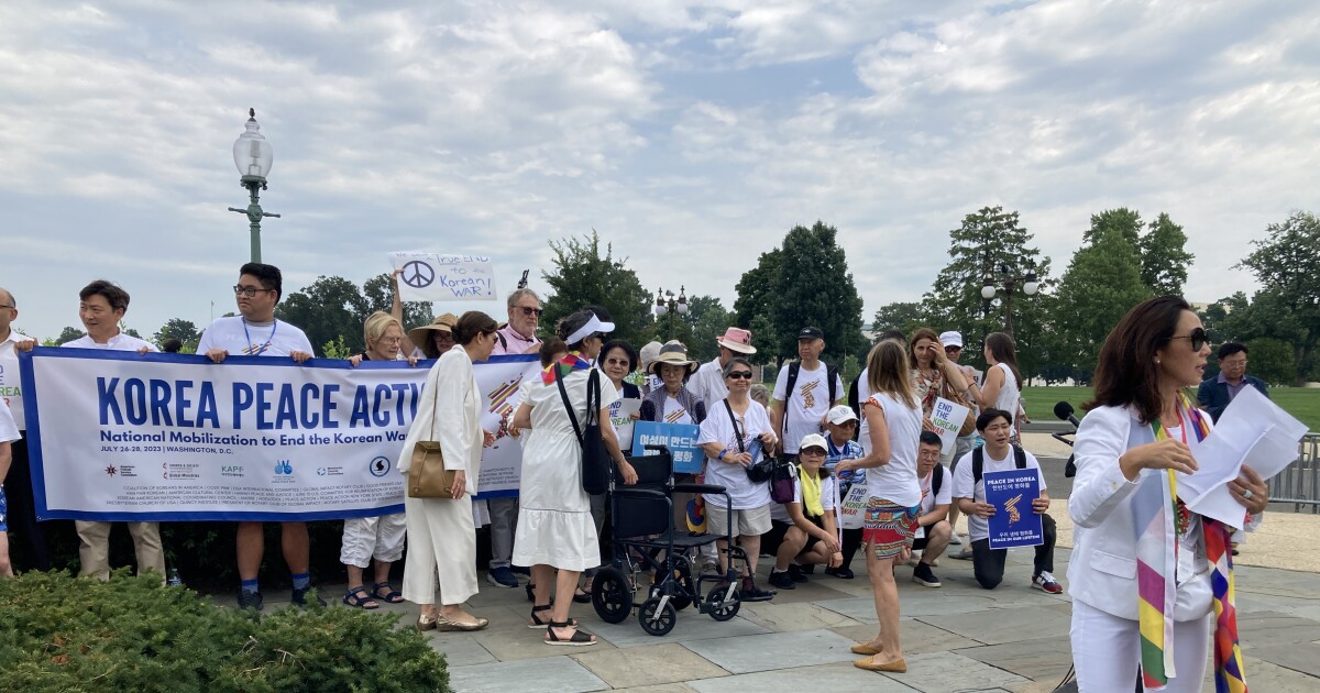 70 years after the Korean Armistice, hundreds gather to advocate peace
